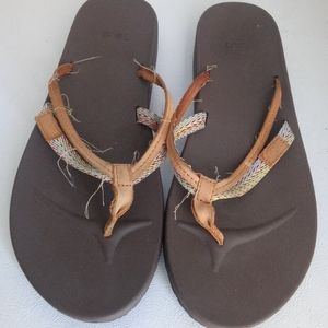 TEVA Azure 2 Strap Multi-Leather Sandals